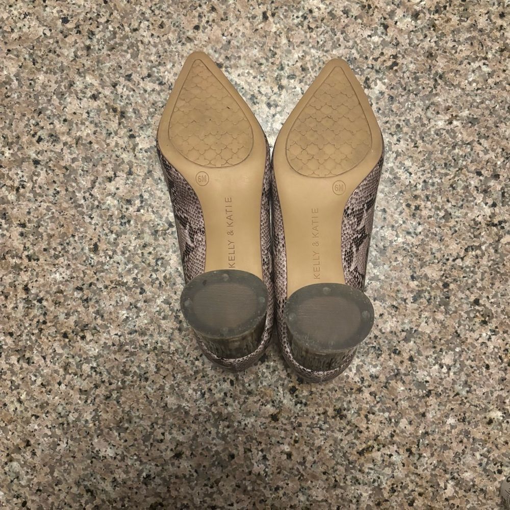 Kelly & Katie Snake Print Heels - Brown. Size 6M Nice condition! - Picture 6 of 14